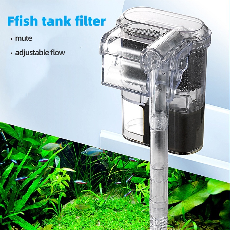 Aquarium Fish For Beginners - Mini zawieszony filtr USB do akwariów