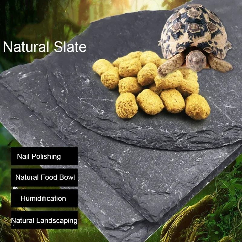 Aquarium Fish Food - Naturalny łupek do akwarium dla zwierząt