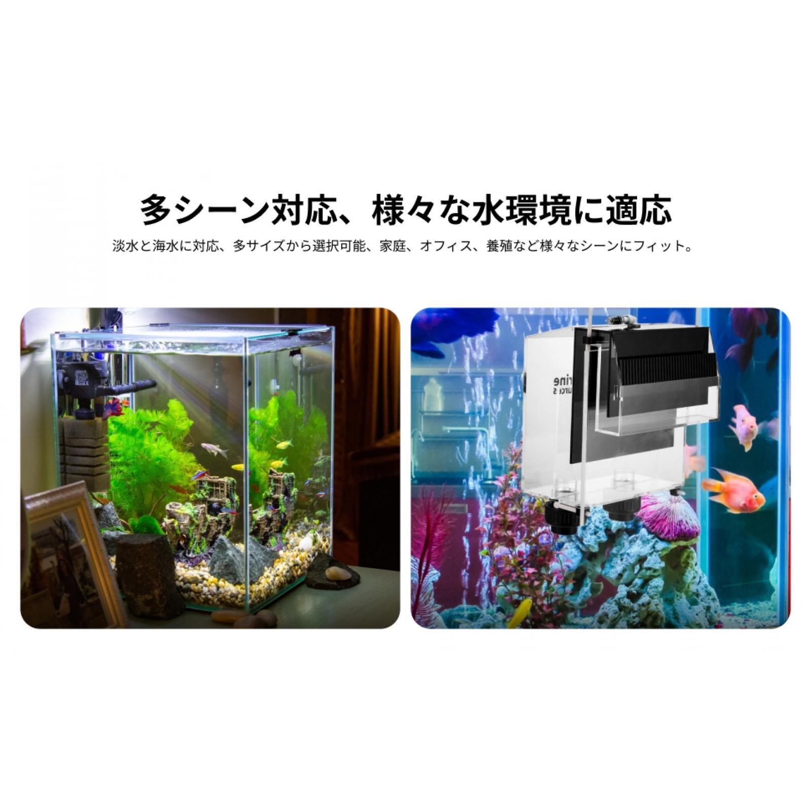 Fish Aquarium Guide - Akrylowy poziomy filtr z pompką samozasysającą