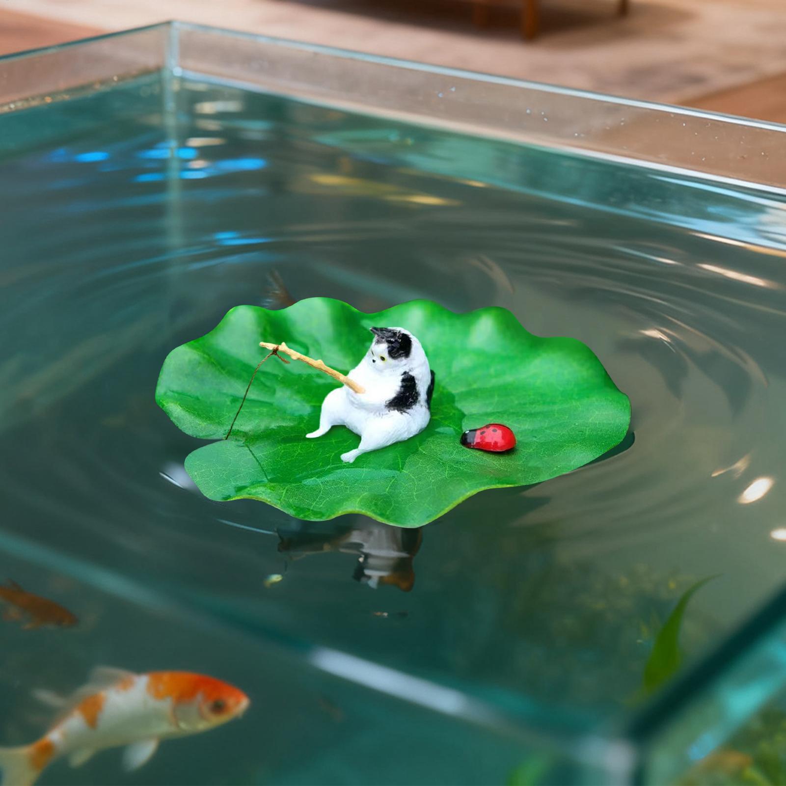 Aquarium Fish For Beginners - Dekoracja do akwarium Pływający Kot Model