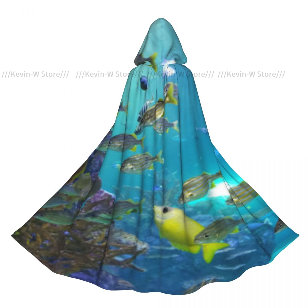 Aquarium Queen Fish - Płaszcz z kapturem w kształcie ryby