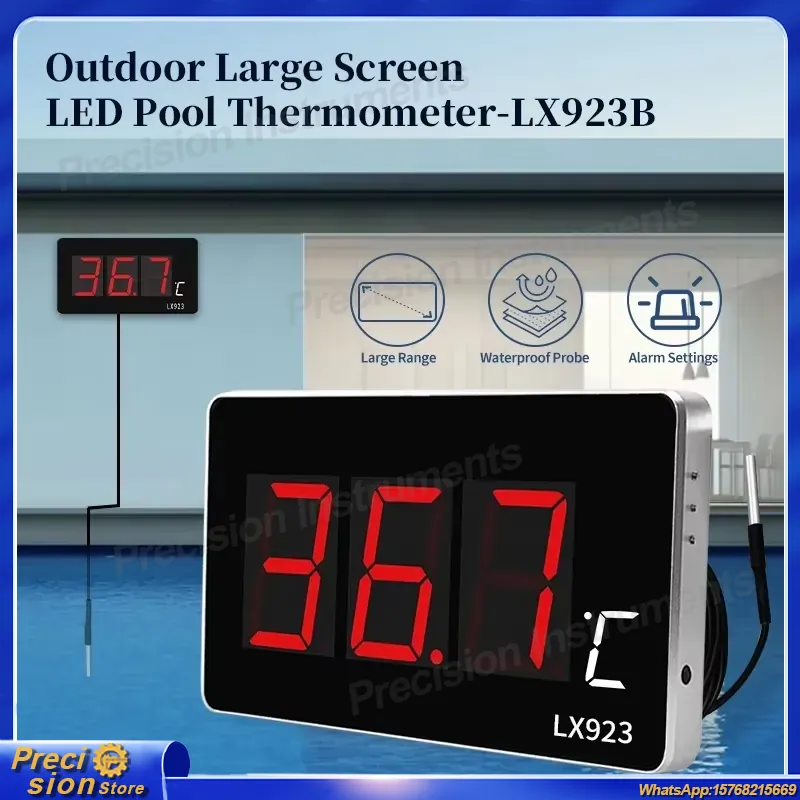 Aquarium Thermometer - Cyfrowy termometr do basenu, miernik temperatury