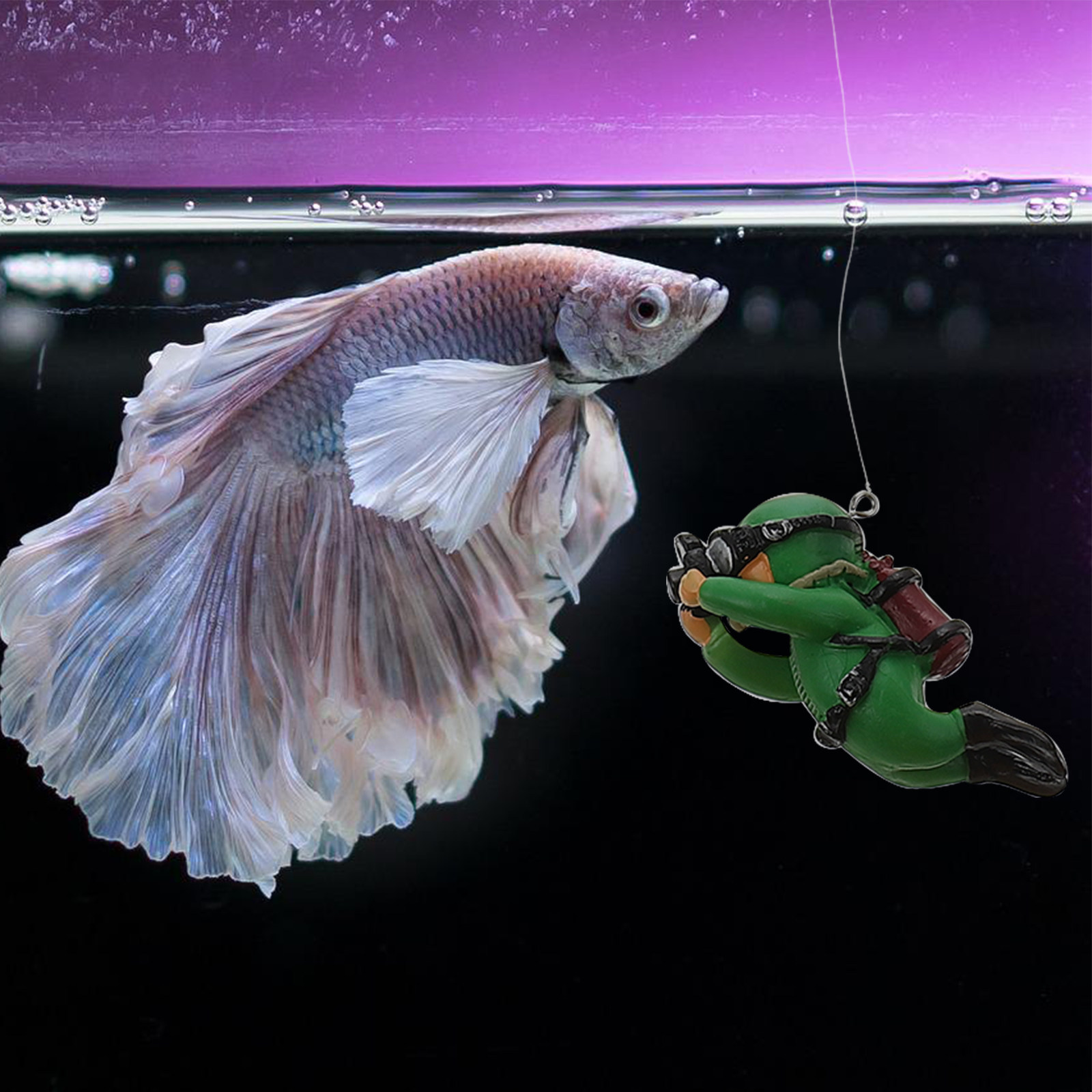 Dekoracja akwarium - pływający – Aquarium Fish Low Maintenance recenzja i cena