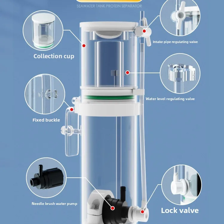 110V-240V Nowy Mini Separatory – Protein Skimmer Reef recenzja i cena