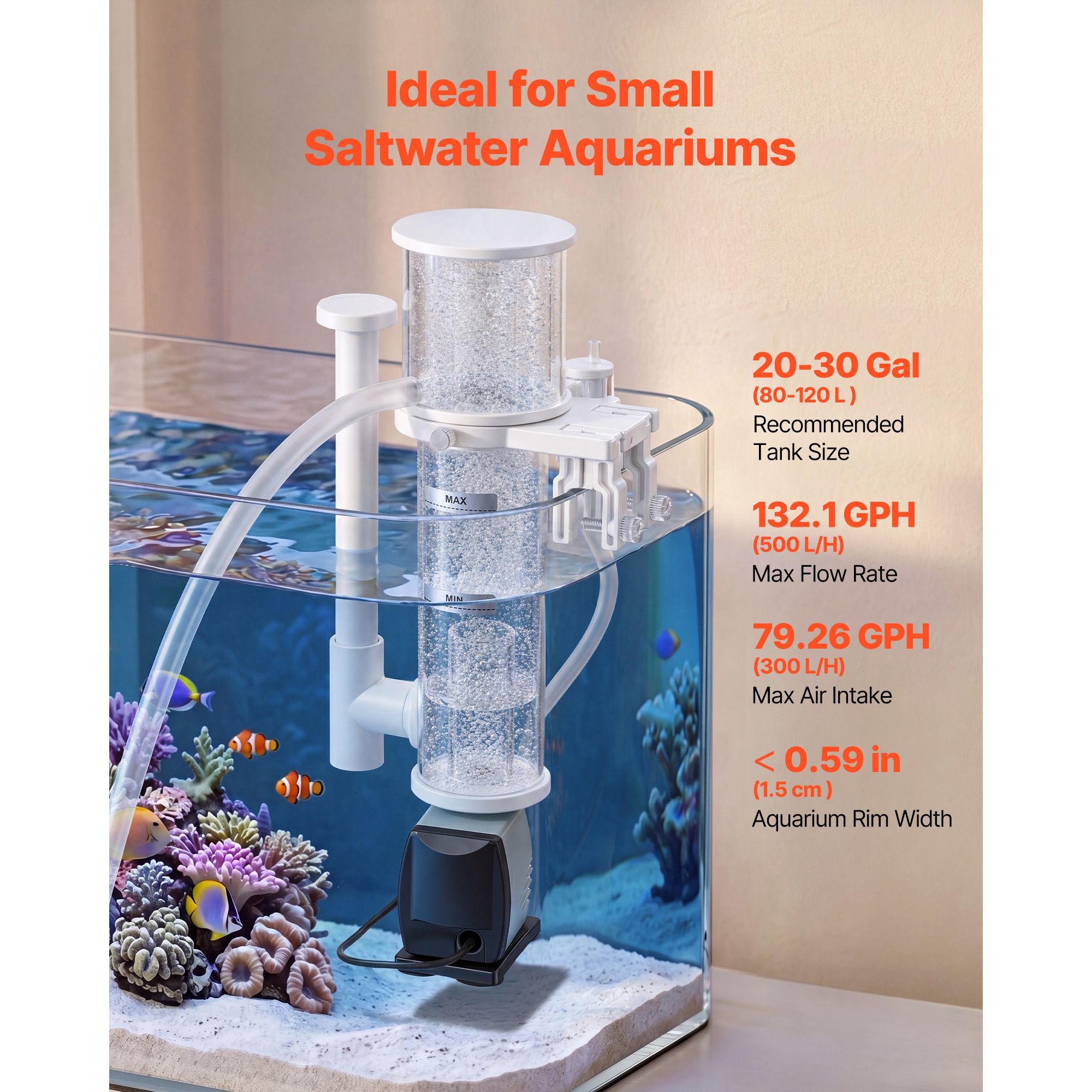 Skimmer proteinowy do akwarium – Protein Skimmer Reef recenzja i cena