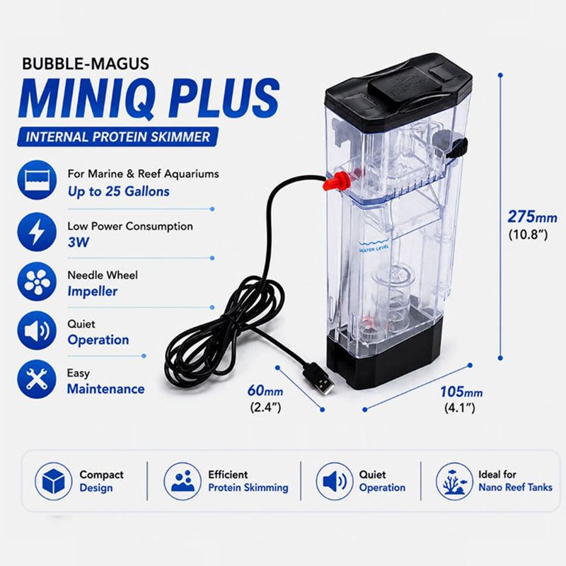 Bubble Magus MiniQ Plus Nano R – Protein Skimmer Reef recenzja i cena