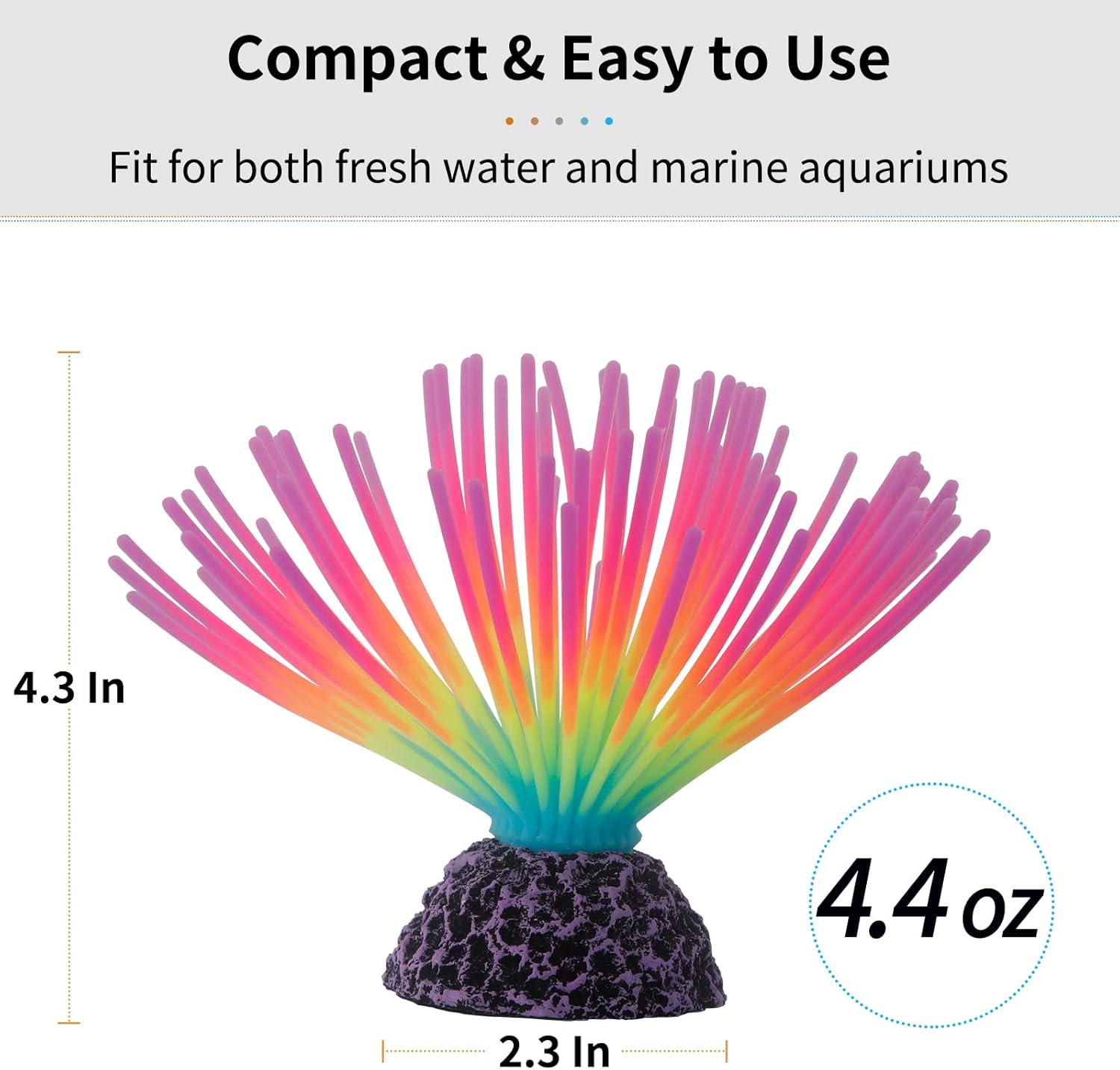 Sztuczna silikonowa ozdoba do  – Aquarium Fish Rainbow recenzja i cena